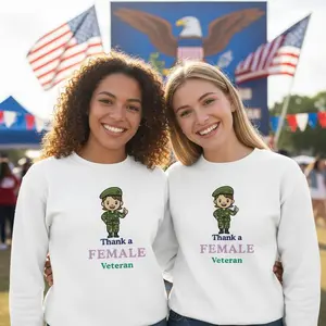US Female Veteran | Classic Unisex Crewneck Sweatshirt | Thank a Female Veteran