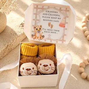 Grandparents Pregnancy Announcement Box –Keep my Baby Booties safe Reveal