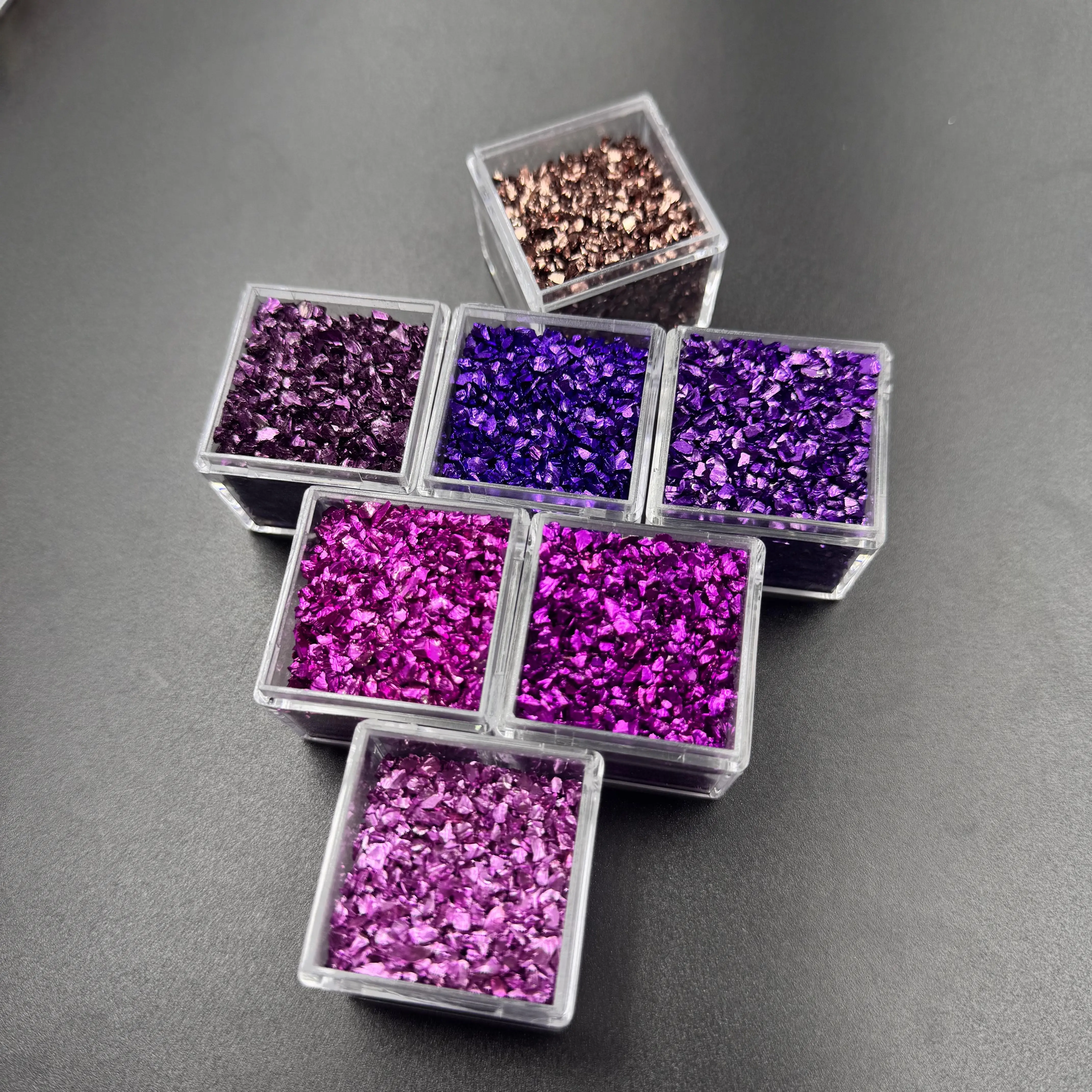 120g, 1–3mm high-quality irregular glass chips, specifically designed for DIY resin crafts, nail art, jewelry making, diamond painting, home decor, and vase fillers. Sold without a box.