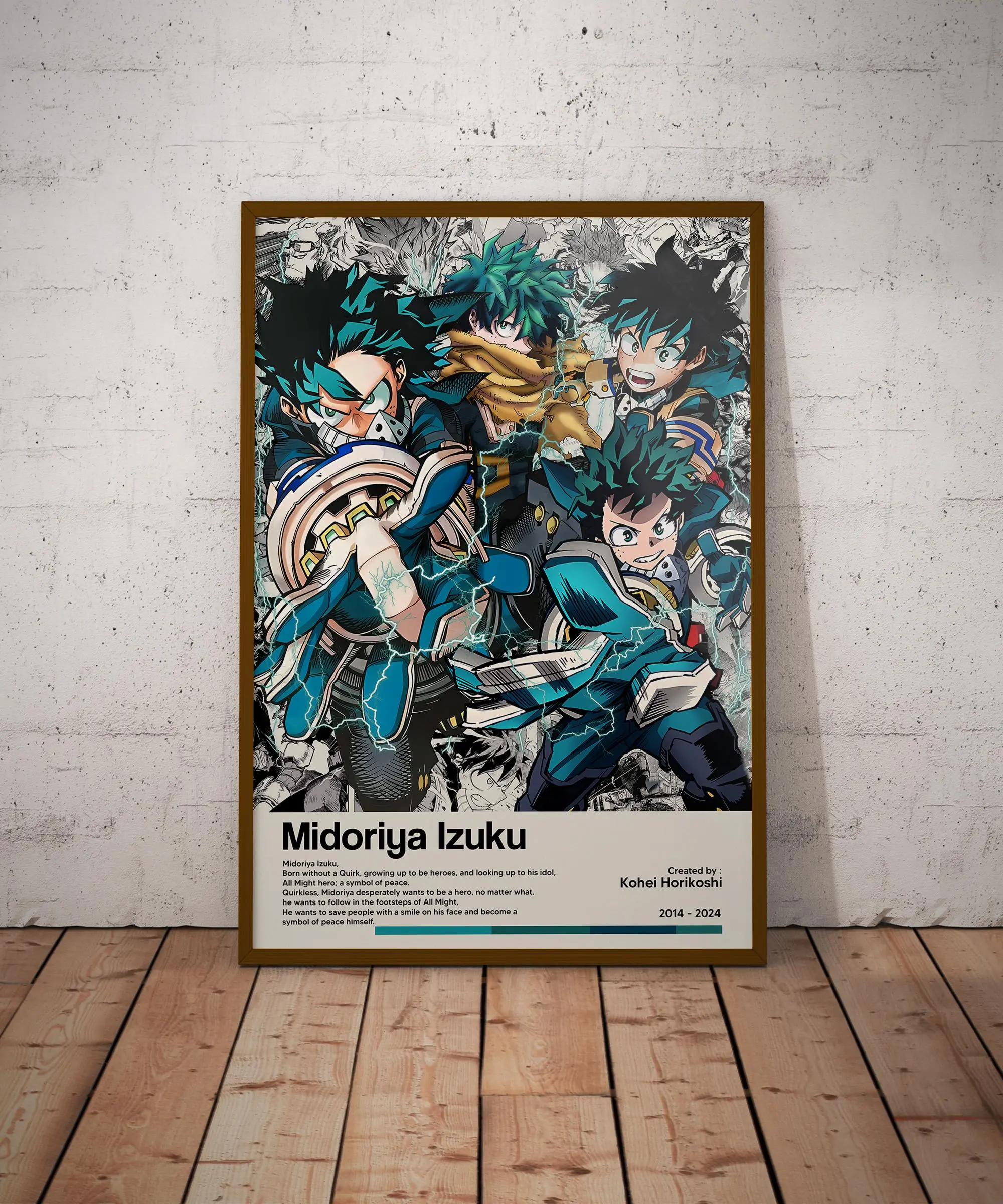 Limited Midoriya Izuku Poster - Anime Deku Poster - Minimalist Anime Poster - Anime Manga Print - Movie Poster - Retro Vintage Poster Art
