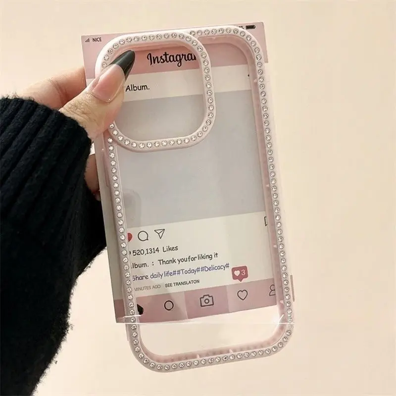 Suitable for iPhone17promax mobile phone case, double-sided diamond-studded luxury phone case , iPhone14promax protective case, full coverage and anti-fall,for iPhone 16 15 14 Pro 13 12 11 Pro Max Shockproof durable