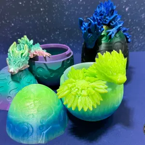 Dragon Tadling Figurine and Dragon and Egg