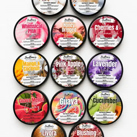 JerrBear's Build Your Own Glaze Balm Sampler Multi-Pack - 1oz, 10-20 Balms, Luxury Scented, Hydrating Moisturizer, Body Care Products, Eczema Relief for Cracked Heels, Non Toxic, Ammonia-Free, Choose Your Set