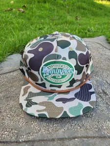 Remington Rope Camo Snapback Hat – Adjustable Camouflage Trucker Cap Outdoor Unisex, Father’s Day & Mother’s Day Gift