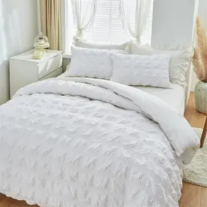 Solid Color Bedding Set, 1 Count Bedspread & 2 Counts Pillowcase without Filler, Soft Comfortable Bedding Set for Home Bedroom, Lightweight Soft Bedspreads