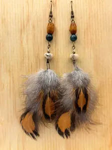 Earthline Storm Ridge Feather Earrings