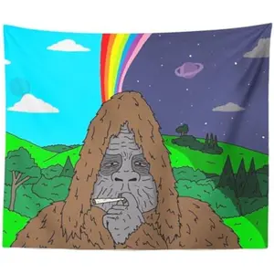 Tapestry  60'' x 40'' The Big Lez Show, Sassy The Sasquatch, Tripper Snipper Tapestry & Wall Hanging for Home Bedroom Living Room College Dorm Decor  Gift Tree Decorative Retro
