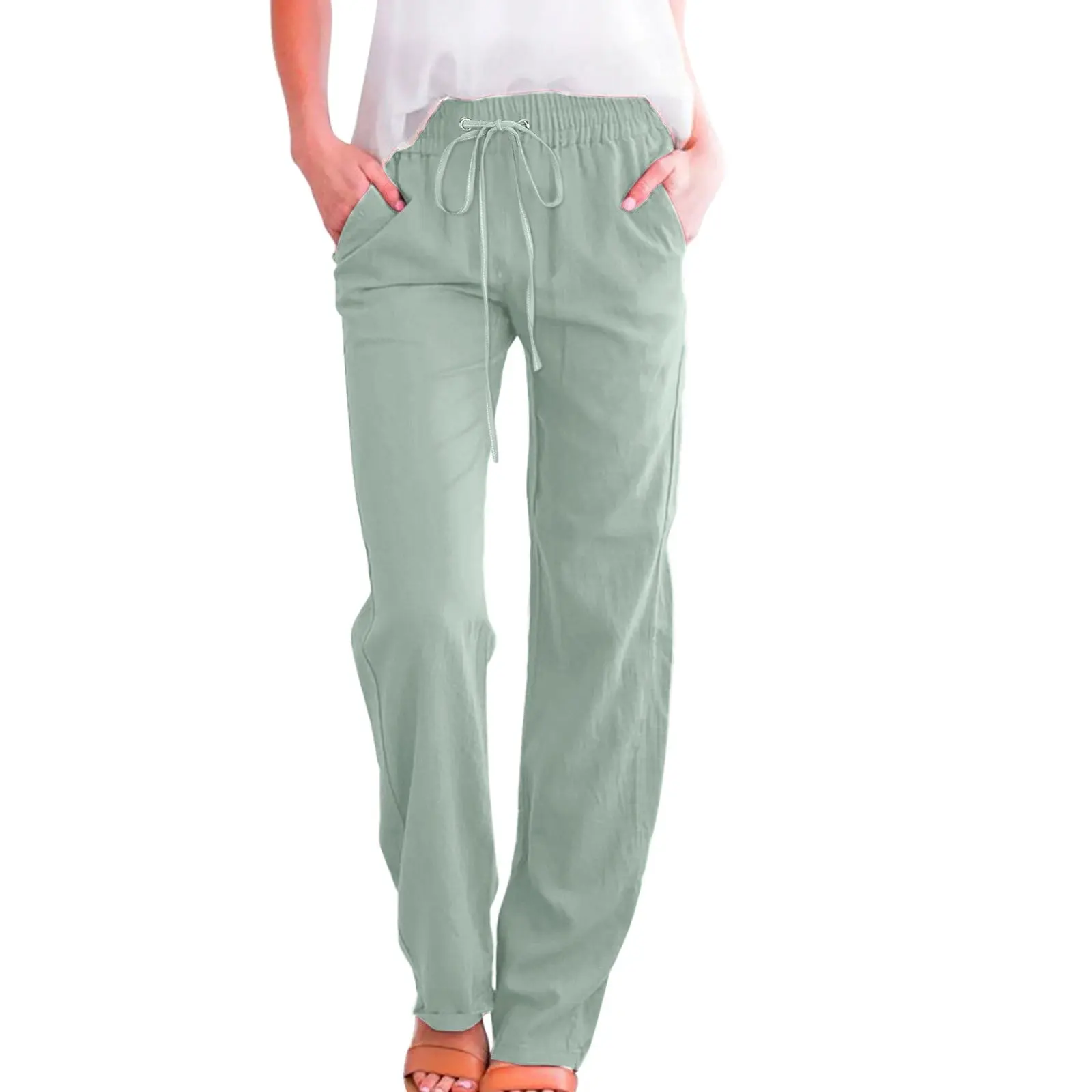 Wide-Leg High-Waist Pants