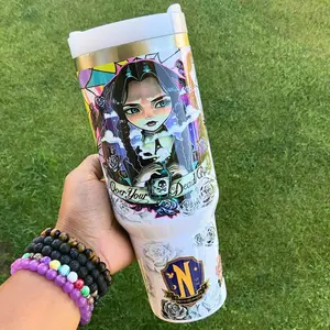 Wednesday Over Your Dead Body 20-40oz Tumbler, Drinkware Stainless Gift For Him