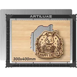Panel 300 x 400mm, Engraver Workbed with Non-Slip Surface, Heat-Resistant Grid for Cutting Machines, Compatible with T1/U1 and Most Engravers