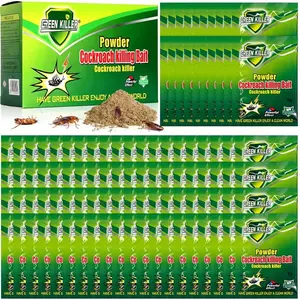 50 packets of high-efficiency cockroach bait powder, a fast-acting indoor cockroach killer—completely eliminates cockroach nests and colonies, suitable for kitchens and enclosed spaces.