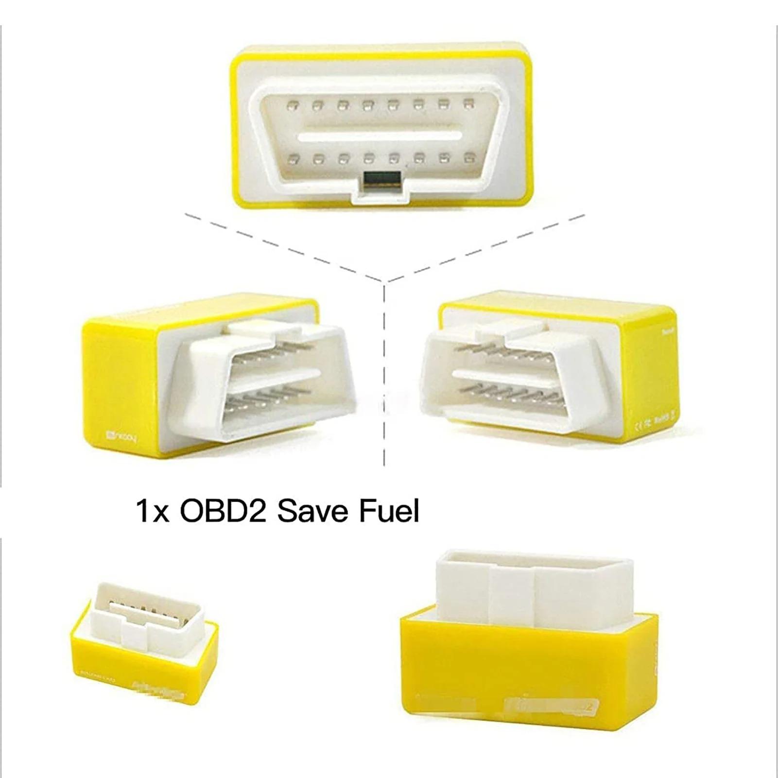 Car Fuels Saver Dual-Plate Fuels Saver With Chip Nitro OBD2 Economy Fuels Saver Tuning Box Chip Car Fuels Saving square drive adapter