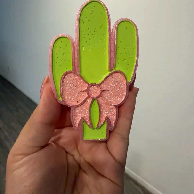 Cactus bow freshie car freshener