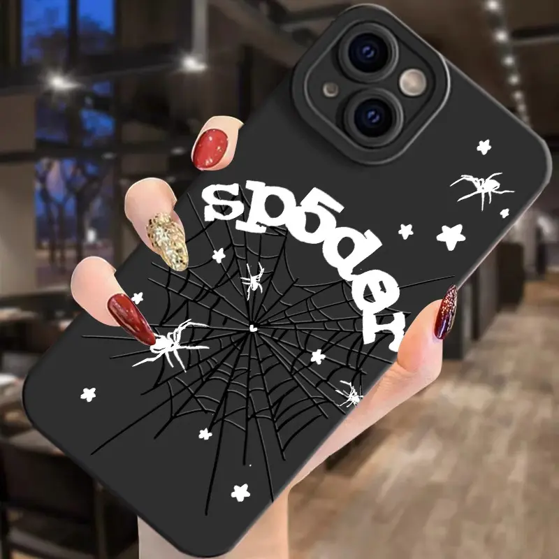 Stylish TPU Black Phone Case for iPhone 11 12 13 14 15 16 17 Pro Max Air & Samsung S21 S22 S23 S 24 S25 S26 Ultra Plus FE, Soft Full Coverage Anti-Drop Protective Cover, Creative Gift, Accessories, Cellphone