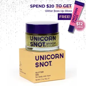 Unicorn Snot Face & Body Bio Glitter Gel – Holographic Cosmetic-Grade, Plant-Based Glitter, Lightweight, Vegan, 1.7 oz