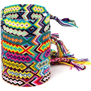 8PCS Woven Friendship Bracelet, Nepal Style Woven Bracelets Braided Friendship Bracelets for Women Men and Teens Handmade