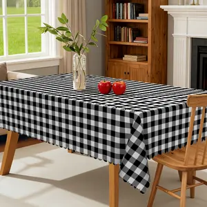 【SummerVibes】EIKIONE Daily Solid Table Cover Machine Washable Polyester Tablecloth for Family Parties Easy Care Reusable Indoor Outdoor Wrinkle Free Great for Daily Home Use Catering Events and Everyday Seasonal Displays