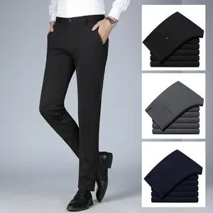 Men's Stretch Dress Pants Slim Fit Skinny Suit Pants 7101 Menswear Formal