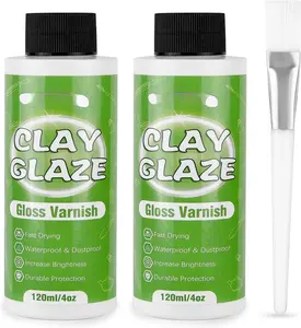 240ml Air Dry Clay , Gloss Clay Varnish  Clay from Surface Wear, Cracking, , Sealer for Air Dry Clay, Polymer Clay, ResinCrete, Pottery,