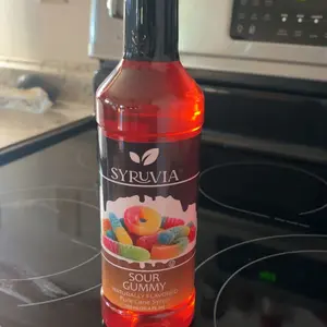 Syruvia Sour Gummy Flavored Syrup for Drinks, Cocktails, Lemonades, Iced Teas and Desserts – 25.4 fl oz