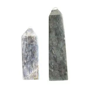 Labradorite Crystal Towers with Beautiful Flash - between 4.5-6 inches - Healing Crystal for Home Decor