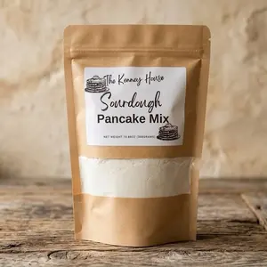 Sourdough Pancake & Waffle Mix - 1 Pack - Gut Healthy, Made with Dehydrated Sourdough Starter, Baking, Bake  - Nata Cooking Easy Meal Healthier