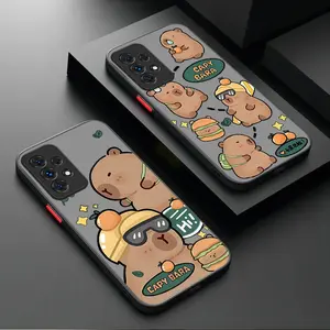 Cute Cool Capybara Phone Case For Samsung Galaxy A17 A07 A54 A05s A05 A34 A24 A14 A73 A53 A33 A23 A13 A72 A52 A52s A32 A22 A12