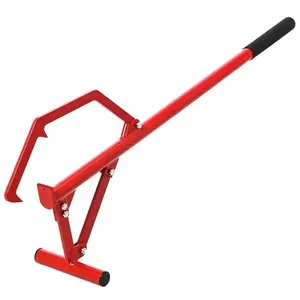 51" Adjustable Heavy Duty Steel Log Jack, Ergonomic Timberjack with Non-Slip Handle,Professional Steel Cant Hook Tool for Rolling and Raising Up Logs, Red