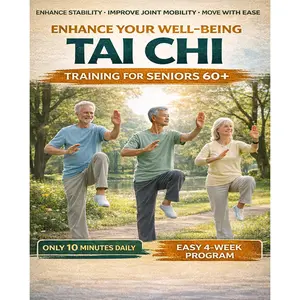 Tai Chi for Seniors: 10-Minute Gentle Routines for Balance, Joint Mobility & Confidence (Seated + Standing Options) — 4-Week At-Home Plan, Large Print, Illustrated