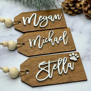 Wooden Stocking Tag