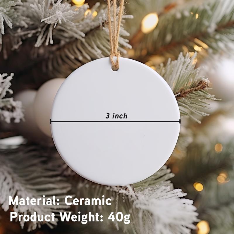 Merry Christmas Ceramic Ornament, Christmas Decoration, Xmas Hanging Ornament, Christmas Xmas Gifts Merry Christmas Ceramic Ornament, Christmas Decoration, Xmas Hanging Ornament, Christmas Xmas Gifts