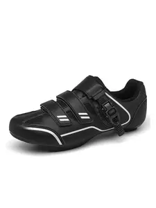 Men's Mountain Bike Lock Shoes, Shoes Mtb, Dual Buckle Fastening System, Breathable Mesh, Anti-Slip Sole, All Terrain Cycling, Sporty Style