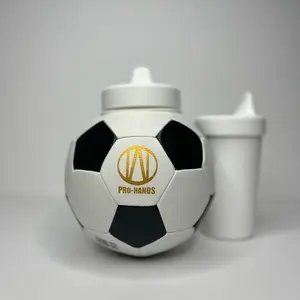 Pro-Hands Sports Bottle (Soccer) Spill-Proof Sippy Cup - Holder Cover Drinkware