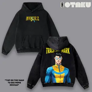 Invincible Mark Grayson Hoodie, Track Suit Mark Vintage Bootleg Inspired Shirt, 90s HipHop Graphic Unisex Tee, Retro Washed Oversized T-Shirt, Gift For Anime Fans