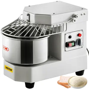 【DealsForYouDays】VEVOR Commercial Kitchen Appliances Food Mixer, 7.3Qt Food-Grade Stainless Steel Bowl, 450W Dual Rotating Dough Kneader with Security Shield & Timer, Baking Equipment for Restaurant, Pizzeria, Durable