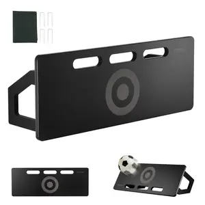 VEVOR Soccer Rebounder Board, 32"X12" Portable Soccer Wall with 2 Angles Rebound, Foldable HDPE Kickback Rebound Board, Soccer Training Equipment for Kids and Adults, Passing & Shooting Practice