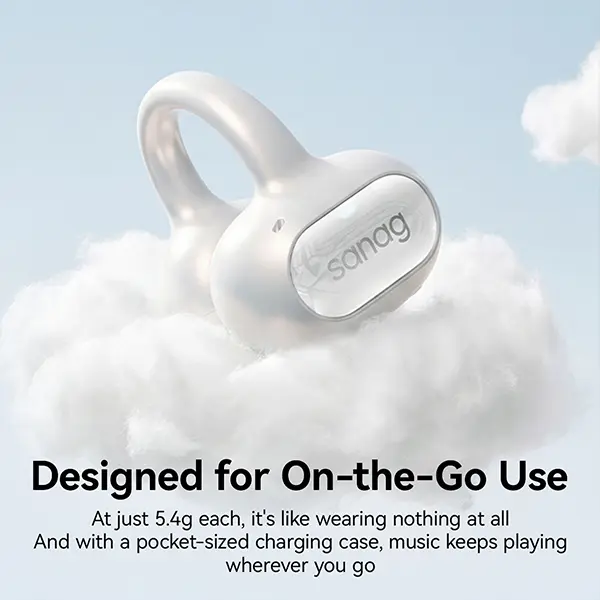 Sanag S8S Ultra Open-Ear Clip Earbuds | AI Real-Time Translation