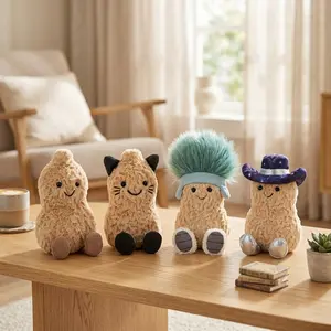 Aesthetic Soft Flannel Quirky Nut Plush 6in