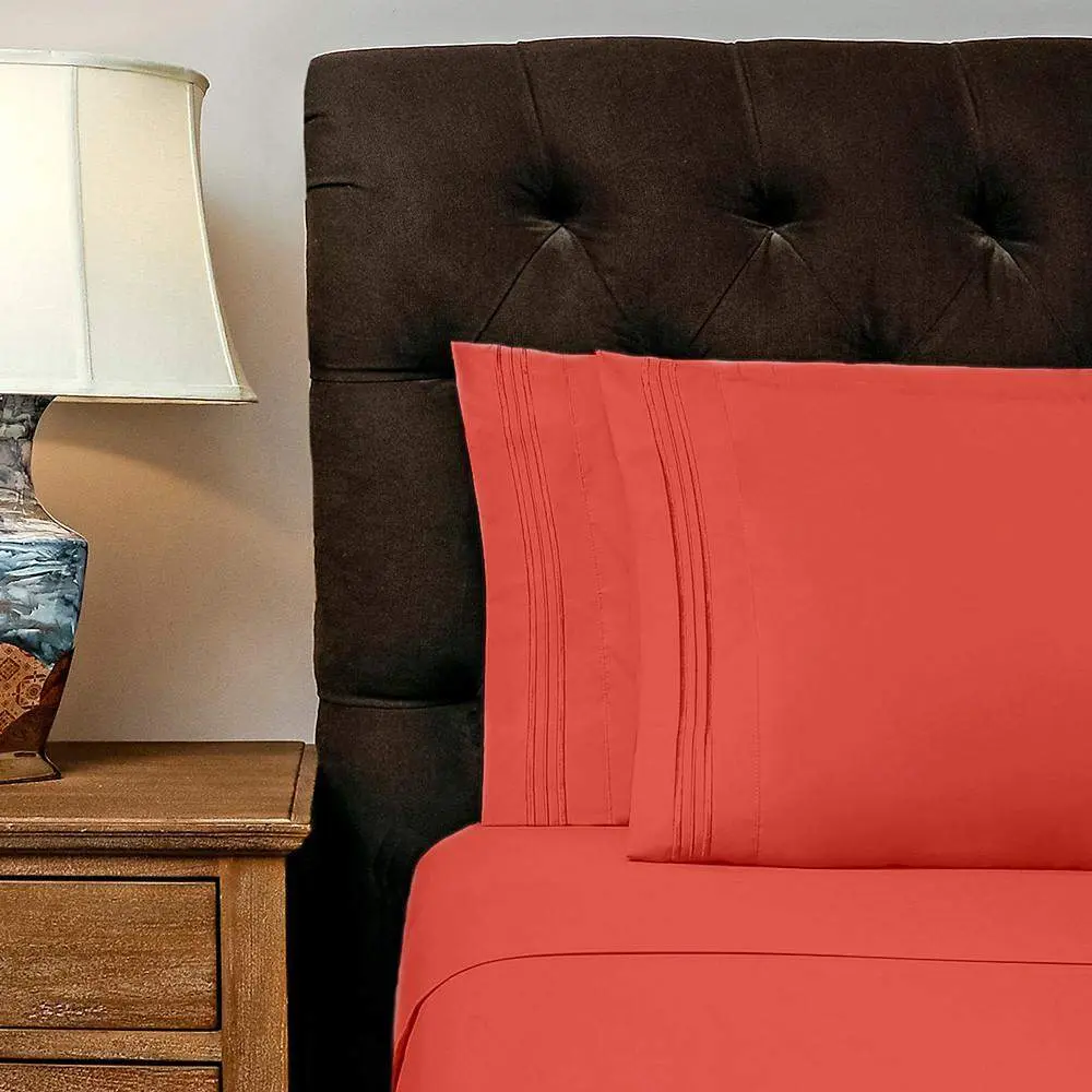 Split Queen Sheets, 1800 Thread Count Ultra Comfort Sheets, Deep Pocket