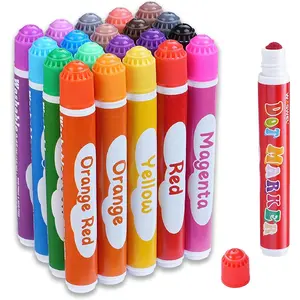 Dot Markers, 20 Colors Washable Dot  Markers for   ,  Daubers Supplies, Painting Art and Crafts Kits Coloring Set, Class Valentine  Art Party