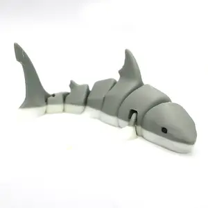3D Printed Multicolor Shark Ornament, Creative Jointed Animal Toy, Trendy Gift Idea, Handmade Craft, Perfect for Collectors