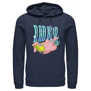 Men's SpongeBob SquarePants Patrick Dad Bod Pull Over Hoodie
