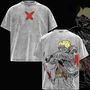 Keigo Takami Hawks T-Shirt – Vintage Washed Oversized Anime Shirt, My Hero Academia Graphic Tee, Soft Cotton Streetwear, Anime Clothing Casual Unisex Apparel, Gift for Anime Fans，My Hero Academia anime merchandise 9GN