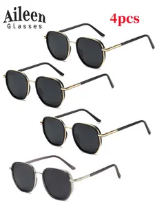 Unisex Classic Round Frame Sunglasses, Trendy Casual TAC Lens Sunglasses for Everyday Use, Fashion Accessories for Outdoor Activities