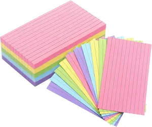 200-Count,Ruled Index Cards Pastel Colored Index Flash Cards Note Cards for School , Home and Office Flashcards, 3 X 5 Inch