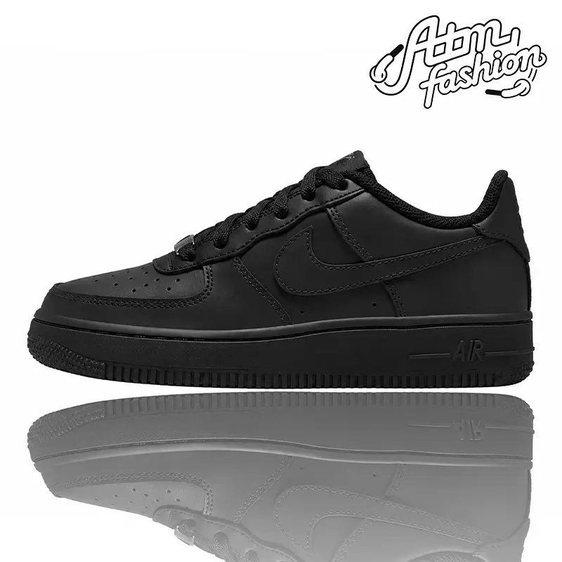 Nike Air Force 1 Low LE Black (2021) (GS) DH2920-001/FV5951-001 Youth Authentic Shoes Footwear Sneaker Trainer Comfortable Walking Fashion Trending Gift
