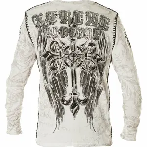 Xtreme Couture by AFFLICTION Men's THERMAL T-Shirt HERCULES Biker MMA