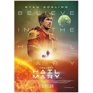 Project Hail Mary Ryan Gosling Sci Fi Movie Poster 2026