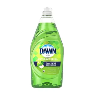 Dawn Ultra Antibacterial Dish Soap with Apple Scent 50% Less Scrubbing Formula for Cleaning Needs