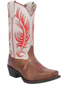 Laredo Women's Feather Love Western Boot Square Toe - 51172